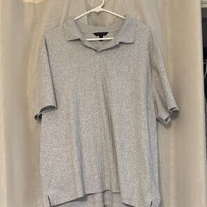 Banana Republic Light Gray Polo Shirt